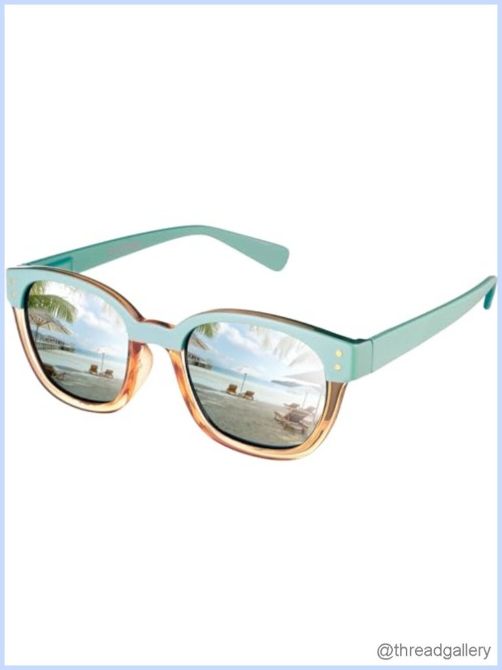 Polarized Sunglasses Retro Square Frame UV400 Protection Casual & Active